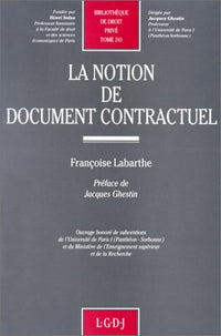 La notion de document contractuel