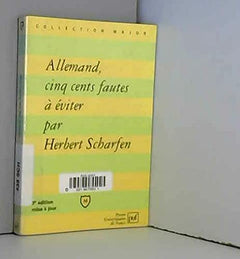 Allemand, 500 fautes à éviter