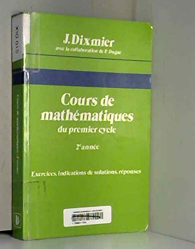 Cours de mathématiques, 2e année, 1er cycle
