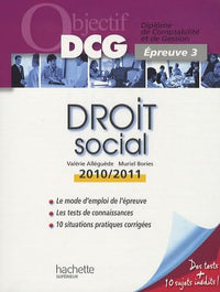 Droit social: Epreuve 3 du DCG