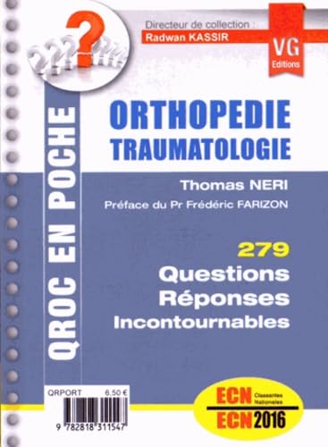 QROC EN POCHE ORTHOPÉDIE TRAUMATOLOGIE
