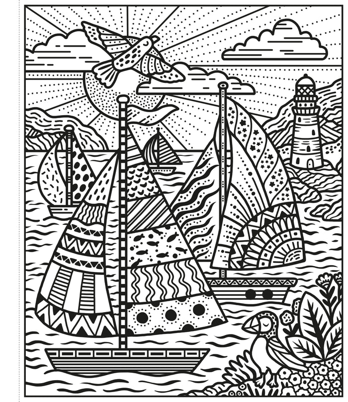 À la mer - La peinture magique