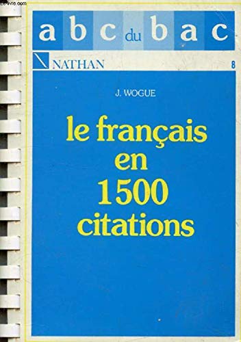 Le français en 1500 citations 022796