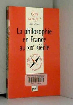 La Philosophie en France au XIXe siècle