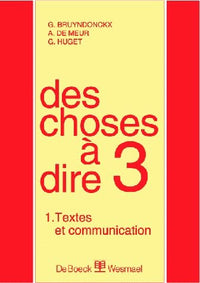 Des choses à dire 3