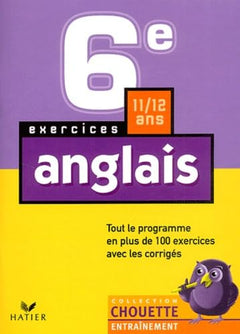 Chouette Entraînement : Anglais, 6e - 11-12 ans (+ corrigés)