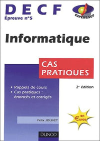 DECF, numéro 5 : Informatique : Cas pratiques
