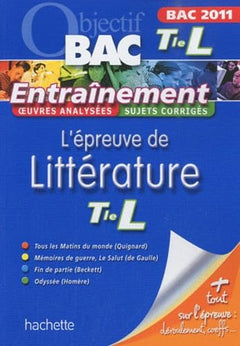 L'épreuve de Littérature Tle Bac L
