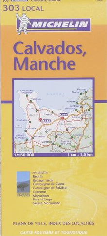 Carte routière : Calvados - Manche, N° 11303