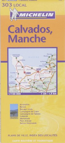 Carte routière : Calvados - Manche, N° 11303