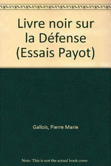 Livre noir sur la défense