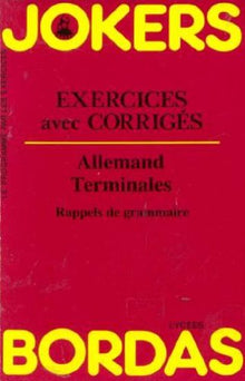 Allemand : terminales, rappels de grammaire
