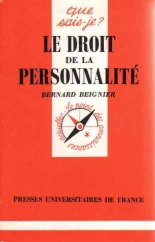 Le droit de la personnalité