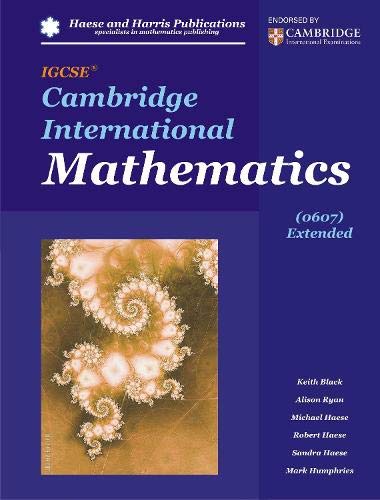 IGCSE Cambridge International Mathematics : 0607 Extended