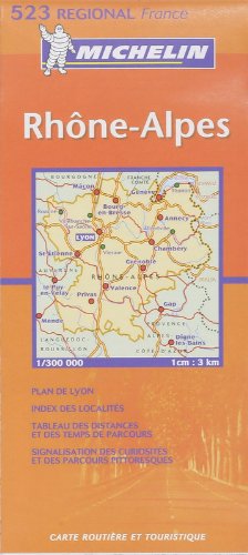 Carte routière : Rhône-Alpes