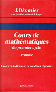 Cours de mathématiques, 1re année