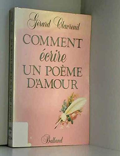 Comment écrire un poème d'amour