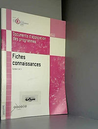 Fiches connaissances: Cycles 2 et 3
