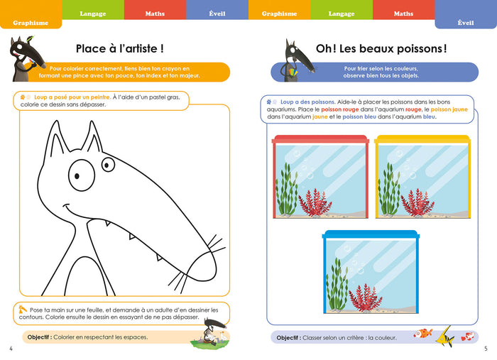 Je rentre en première maternelle avec Loup