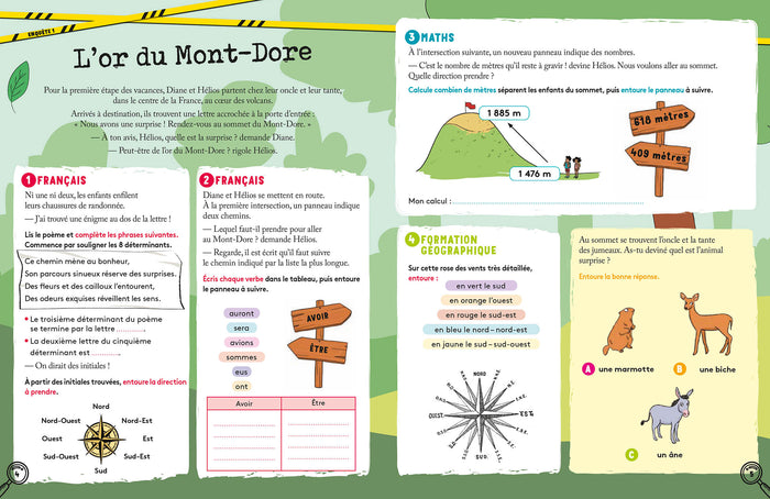 J'enquête en vacances - En route vers la 6e Primaire