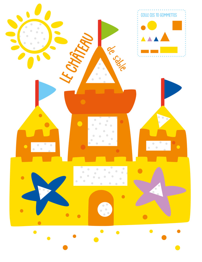 Mon cahier de gommettes - Vacances