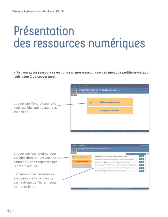 Enseigner le français en double niveau CP-CE1 + Ressources numériques