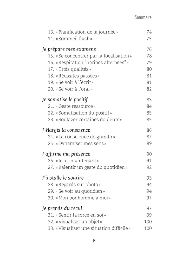 40 courtes séances de sophrologie