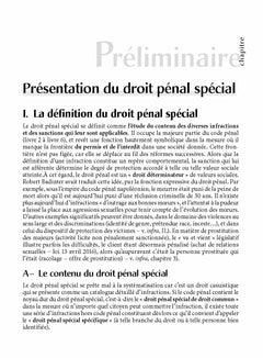 Droit pénal spécial