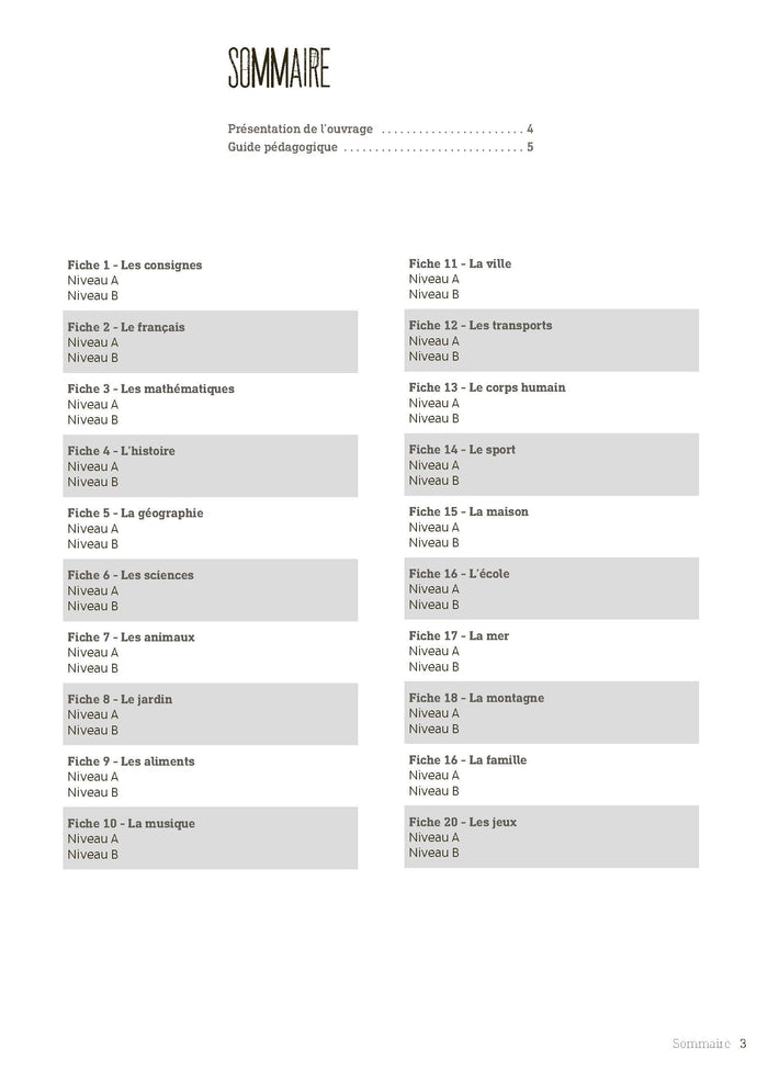 Aider l'élève à acquérir du vocabulaire CE1-CE2