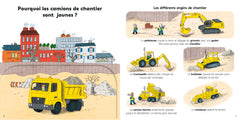 Explique moi pourquoi les camions de chantier sont jaunes ?