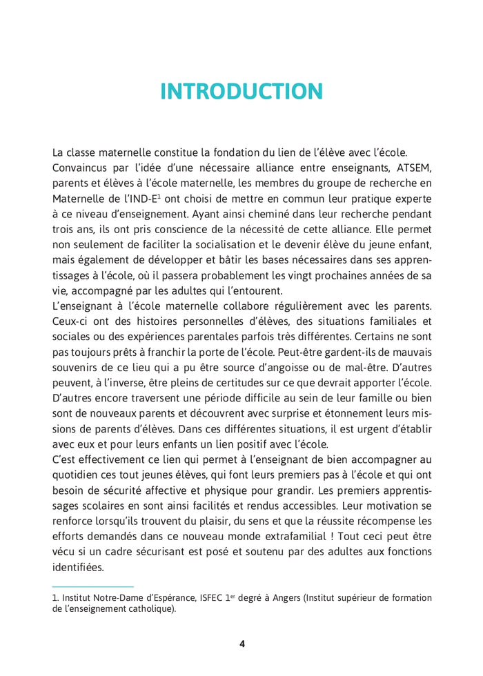 Enseigner en maternelle