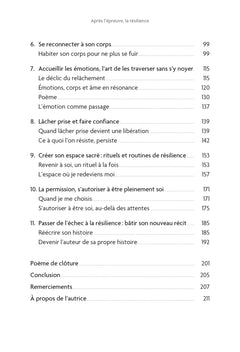 Après l'épreuve, la résilience