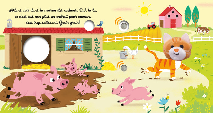 Petit chat à la ferme