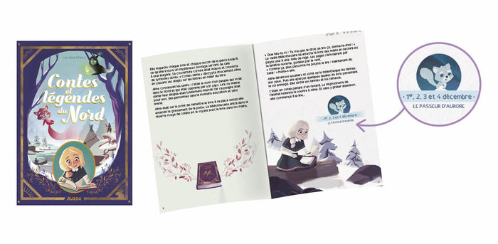Mon album de l'avent féerique - Aline et légendes du Nord