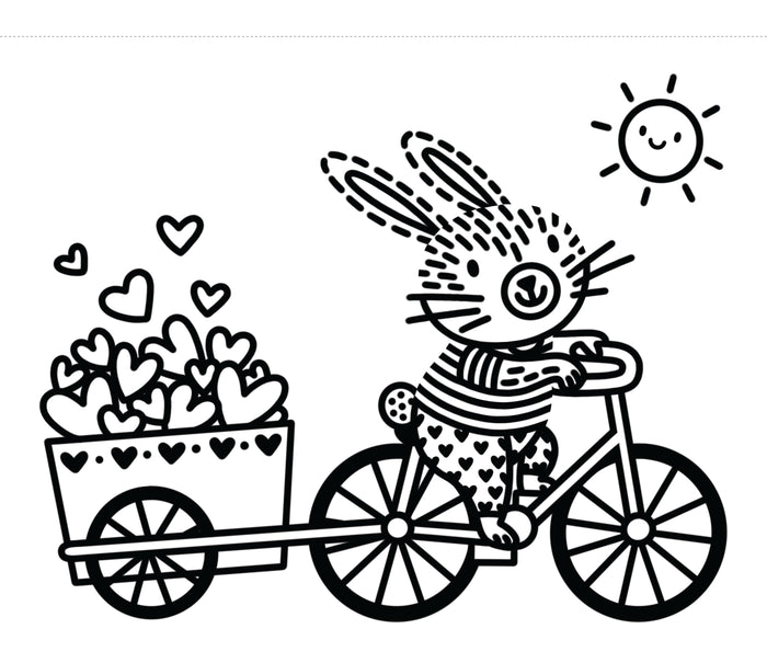 Les petits lapins - Ma première peinture magique