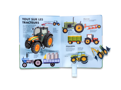 Un livre tout animé - Tracteurs et pelleteuses