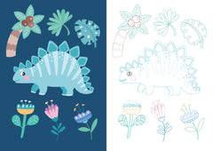 Mon beau carnet de coloriage : Dinosaures