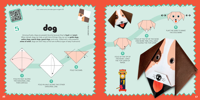 Giant origami for kids