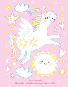 Licorne - Mes tableaux strass à colorier