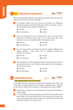 Interros des lycées numérique sciences informatiques - Terminale