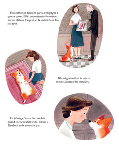 La reine et le corgi