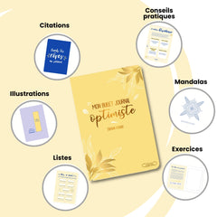 Bullet journal optimiste A5 - Edition Florale - Agenda et carnet de notes A5 - To do list et organisation - créativité et bonheur as
