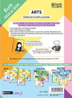 CRPE 2024-2025 Arts épreuve écrite d'application