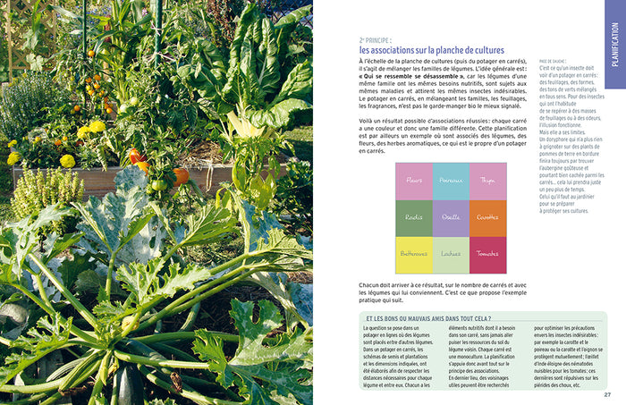 Guide pratique du potager en carrés - Tout pour planifier & cultiver