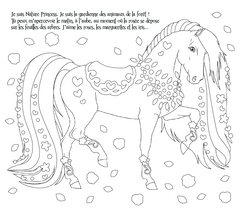 Cartes à pailleter - Chevaux