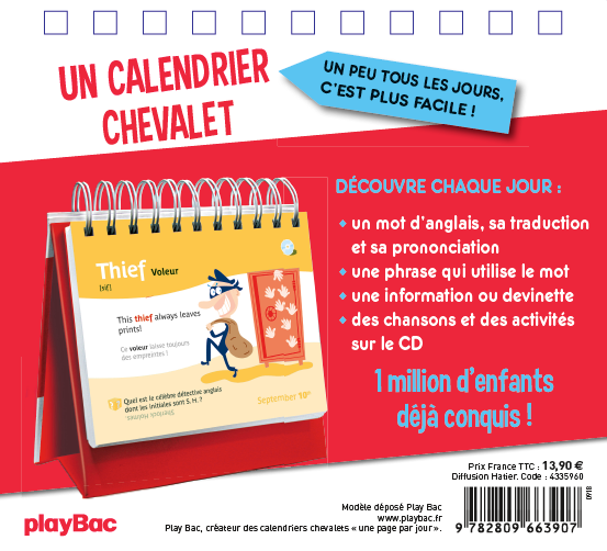 Un mot par jour - Anglais 7/9 ans