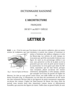 Dictionnaire Raisonné de l'Architecture Française du XIe au XVIe siècle Tome V