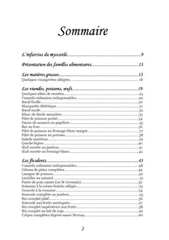 Recettes et menus après un infarctus du myocarde