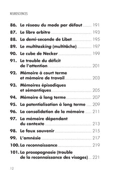 Neurosciences - cerveau, émotions, conscience, mémoire... en 200 concepts clés