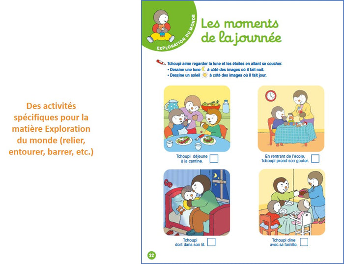 T'choupi Mon cahier ardoise effaçable - Ma petite section